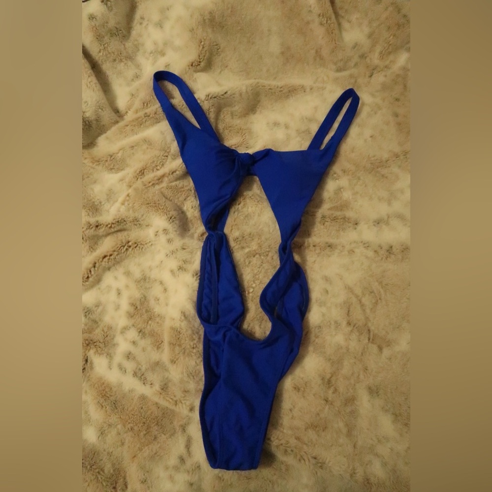 Amazon Women's Blue One Piece Swimsuit